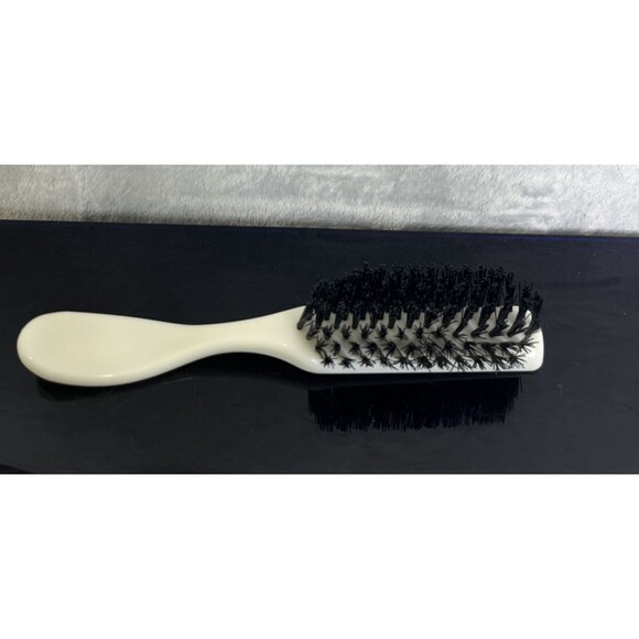 Vintage White Nylon Hair Brush Plastic Firm Bristles Number 2 - Picture 1 of 7